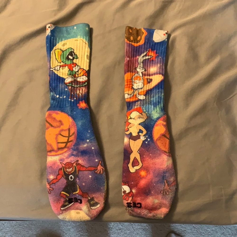 Space Jam Nike dri fit socks